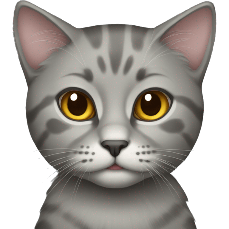 Scottish cat gray emoji