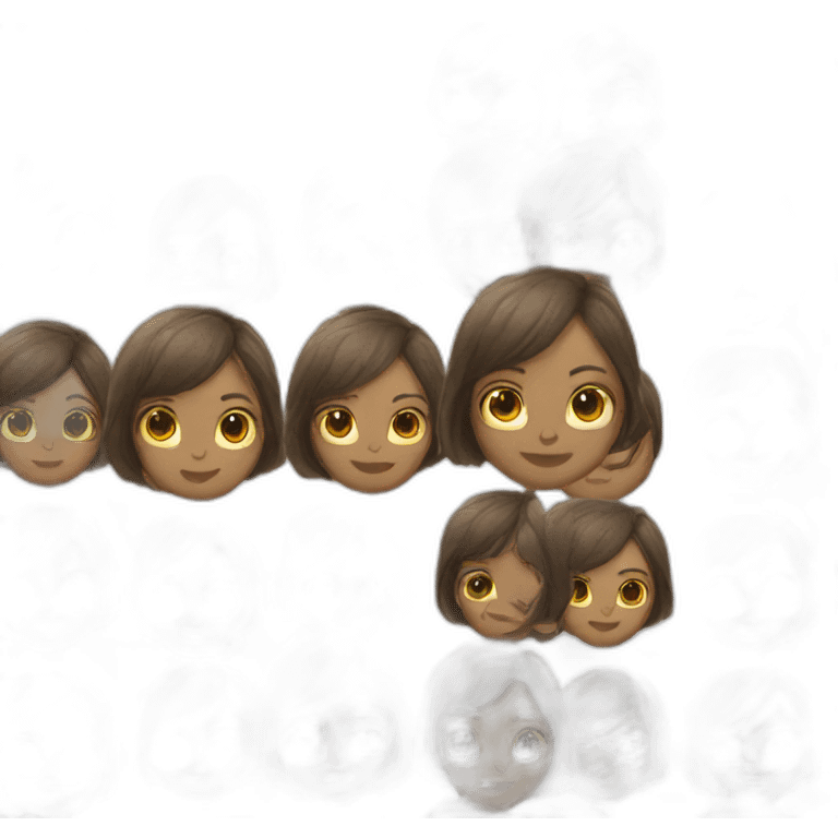 short hair girl emoji