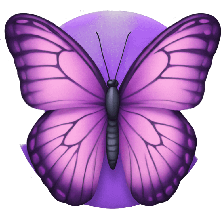 Purple butterfly emoji