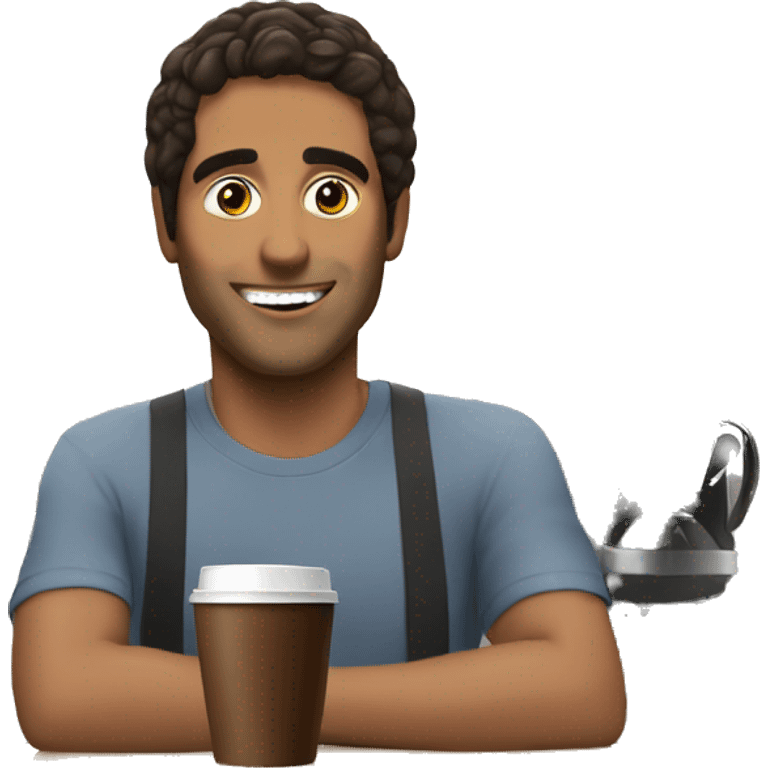 Coffe Shop mit kaka emoji