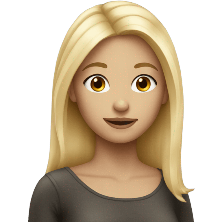 Pretty blonde girl emoji