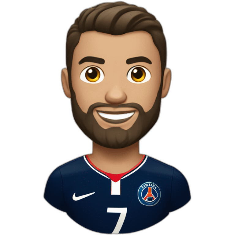 Cristiano Ronaldo barbe maillot psg emoji