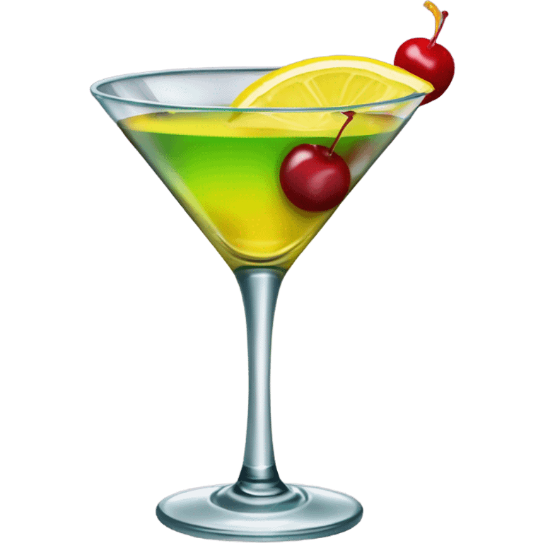 Pretty cocktail in martini glass emoji