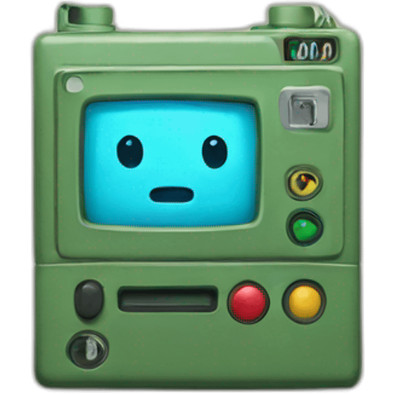 BMO with an m4 emoji