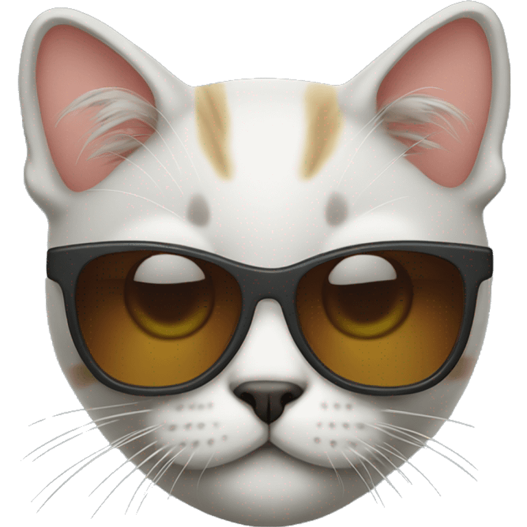 scottish cat with sunglasses  emoji