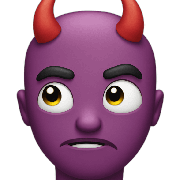 Sad devil emoji