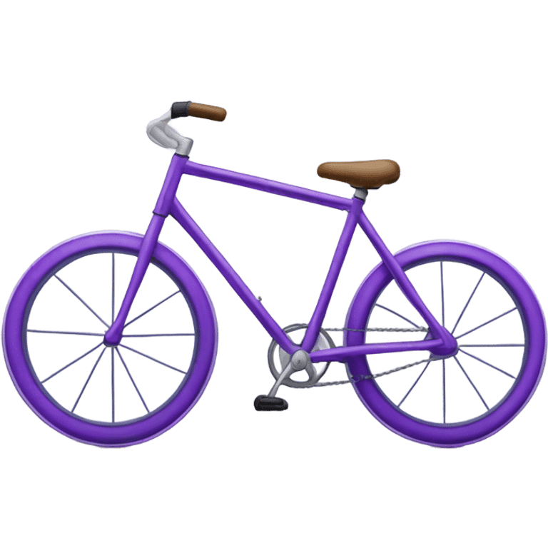 Purple bike emoji