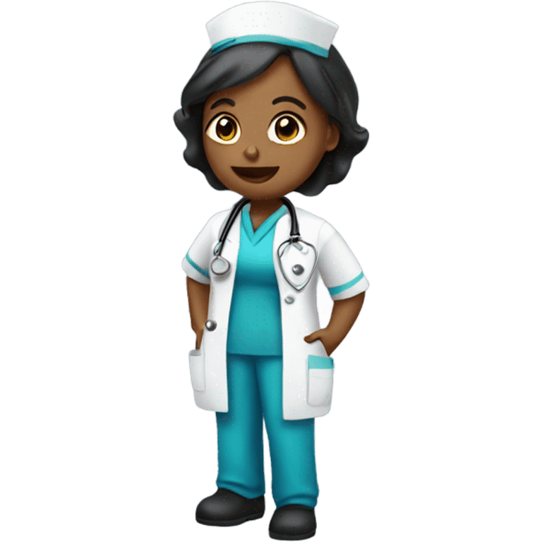 Nurse with stethescope emoji