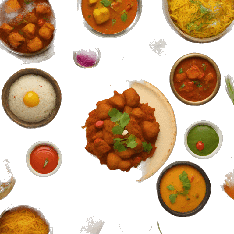 aesthetic Indian food emoji