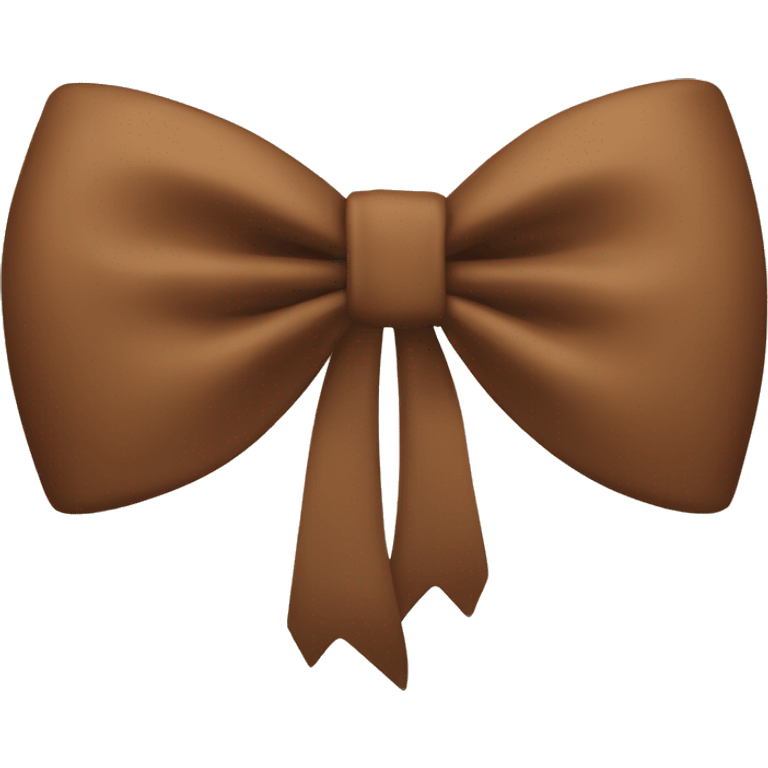 Warm brown bow  emoji