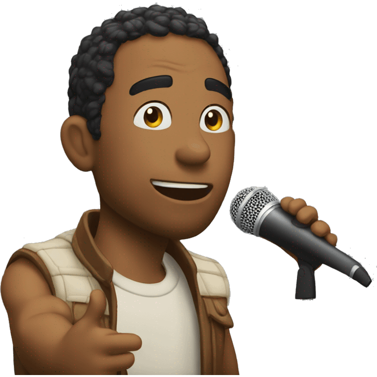 Chico mulato cantando  emoji