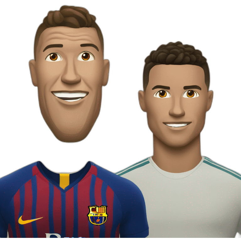 Ronaldo avec halland emoji