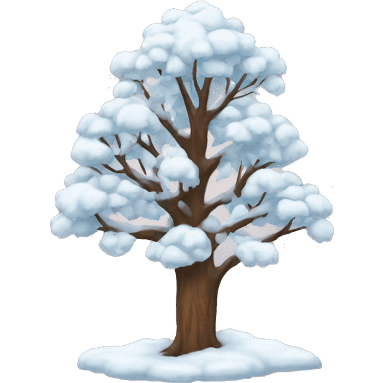 Winter tree emoji