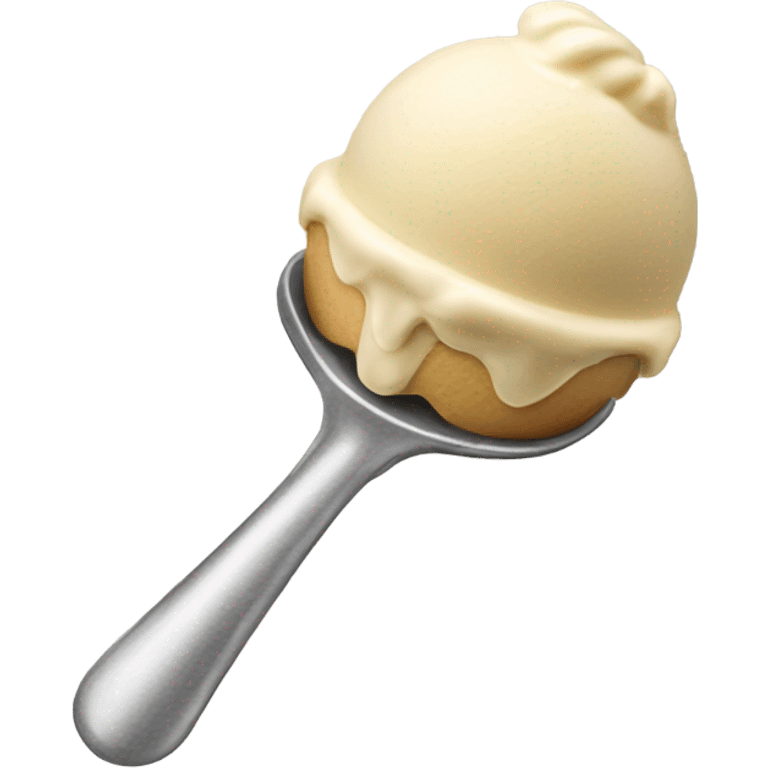 Ice cream scooper spoon emoji