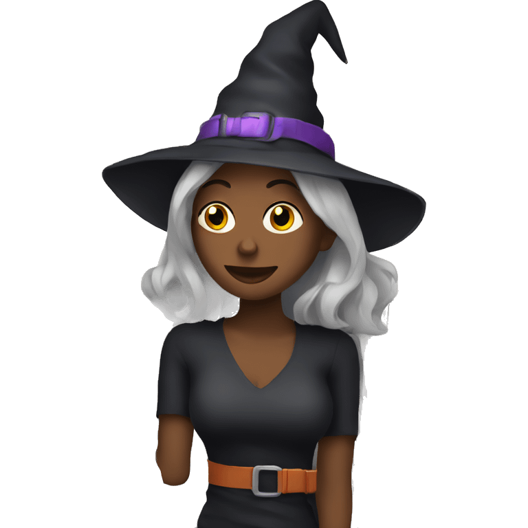 Witch on a plane emoji