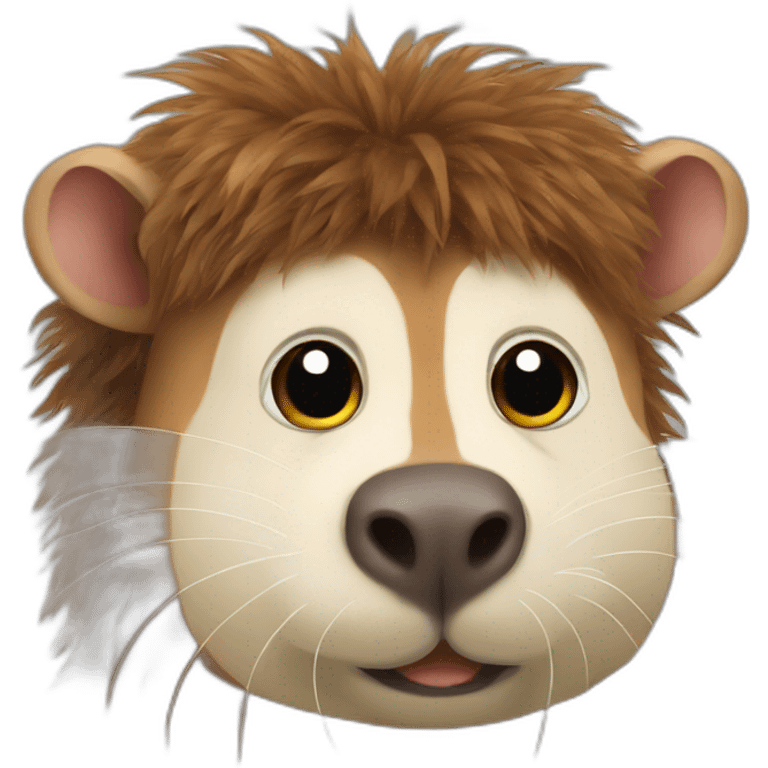 capibara with Bob Marley hair emoji