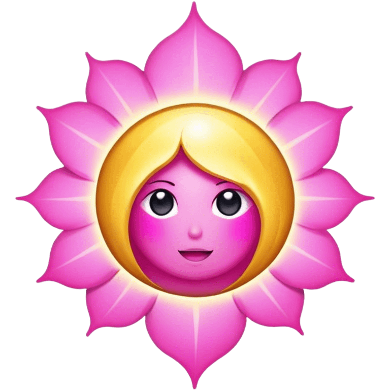 Solar aura pink gold emoji