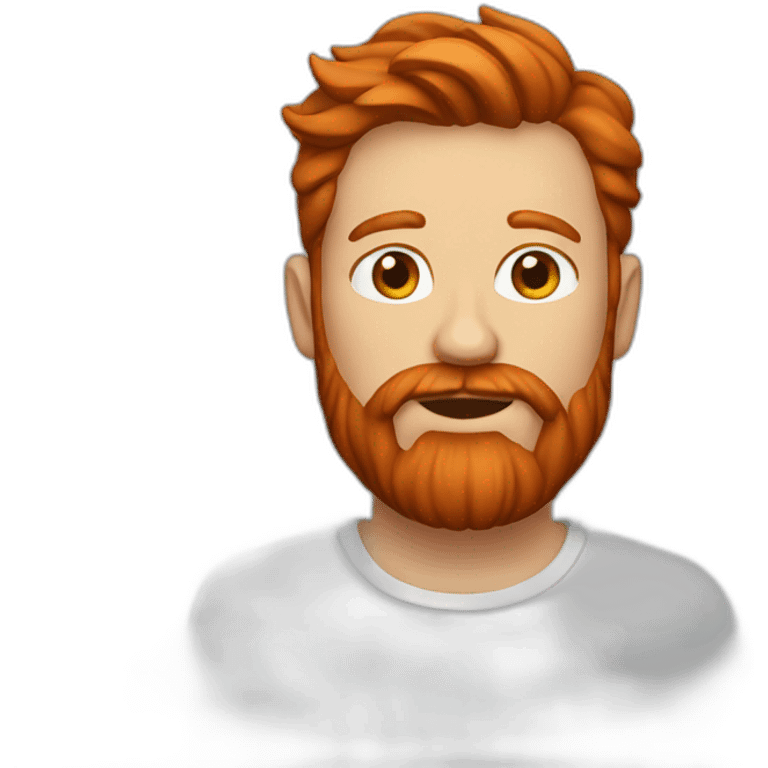 A redhead with beard of 40 yo emoji