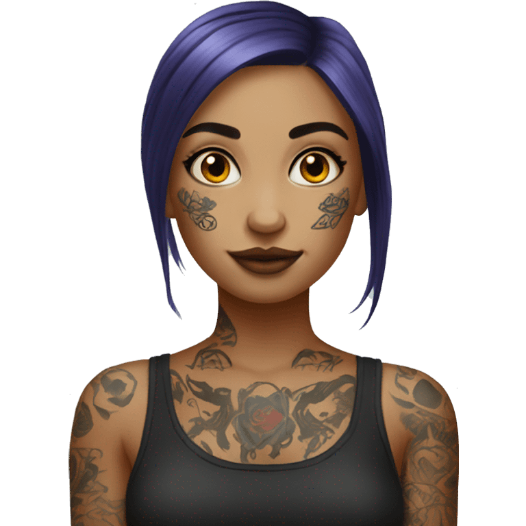 Tattooed girl emoji