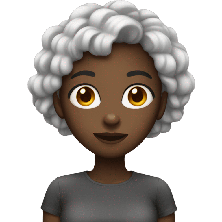 black girl with pepper emoji