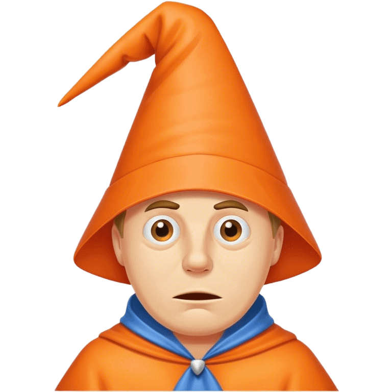 A stupid guy in a dunce hat emoji