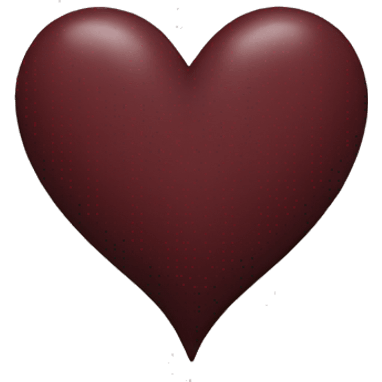 Maroon heart emoji