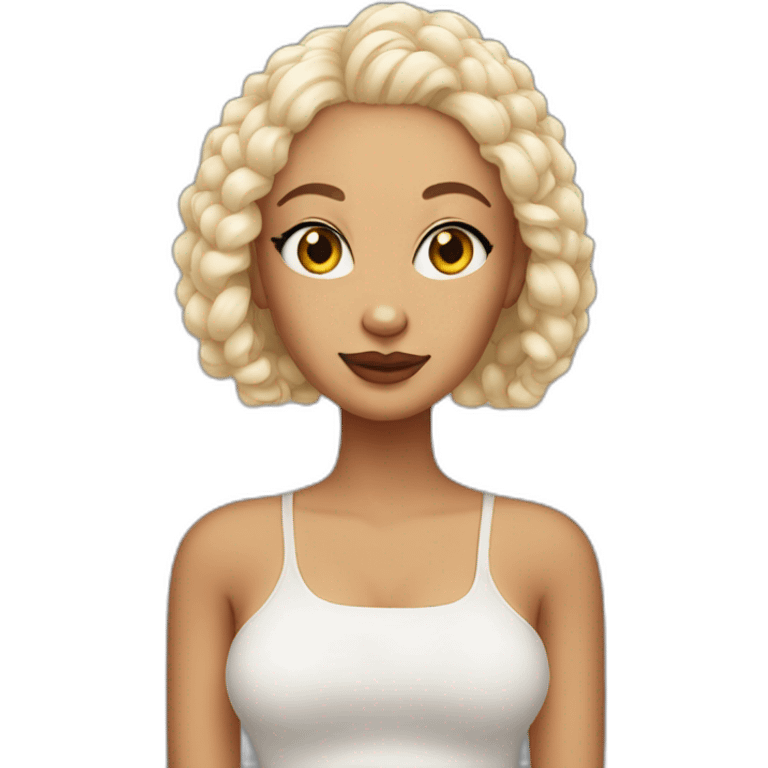 Doja cat, but bald emoji