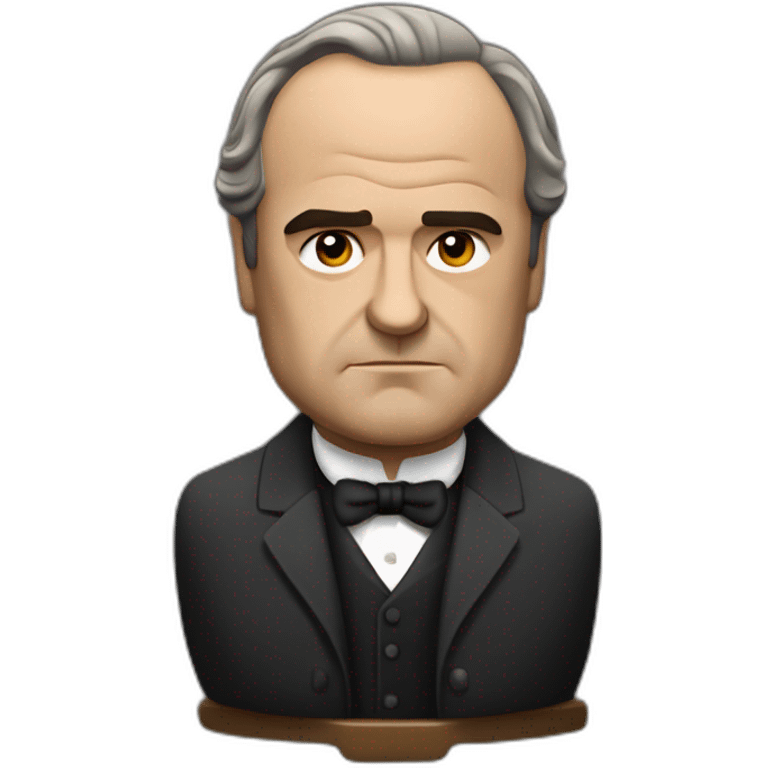 Vito Corleone sitting emoji