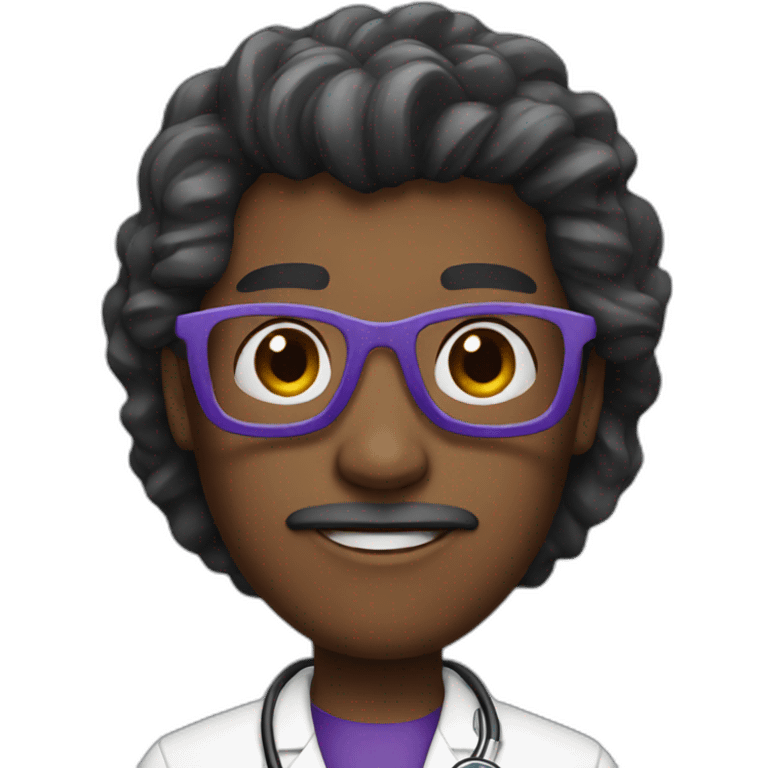 Purple doctor emoji