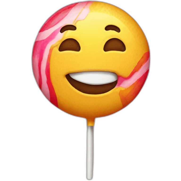 Lollipop smiling emoji