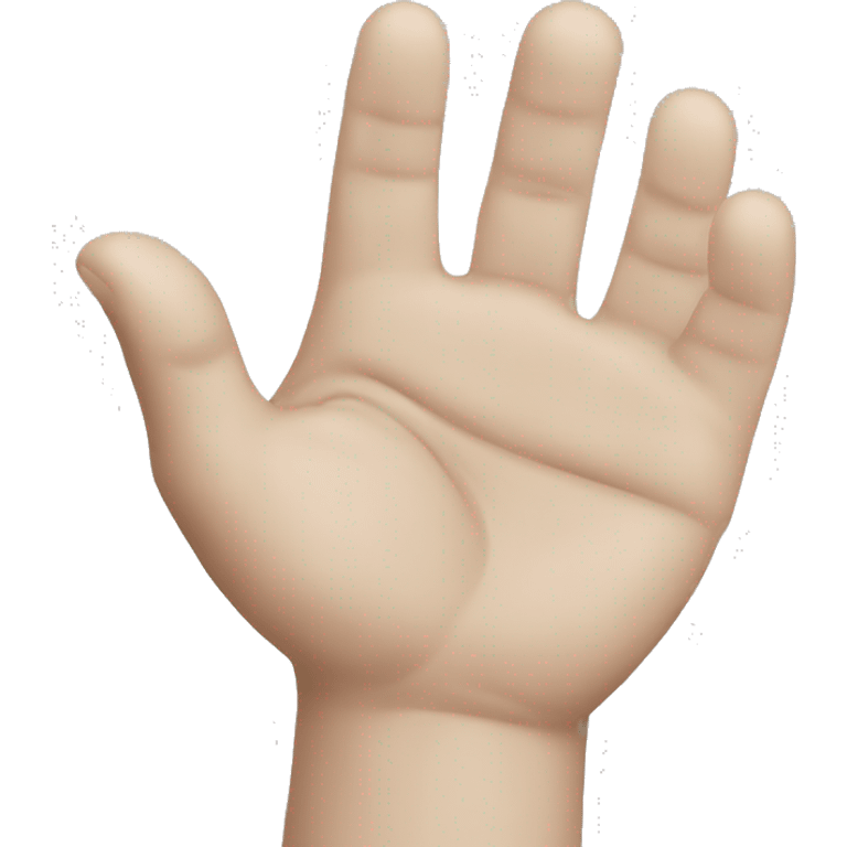 open palm prayer emoji with fingers in a grabbing position emoji