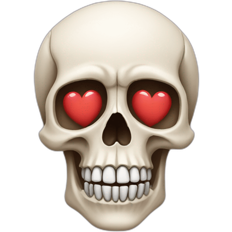 skull with heart eyes emoji