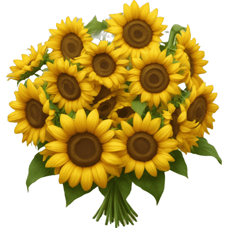 Huge bouquet of sunflowers  emoji