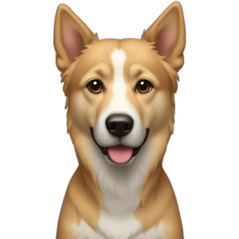 Chien border colis emoji