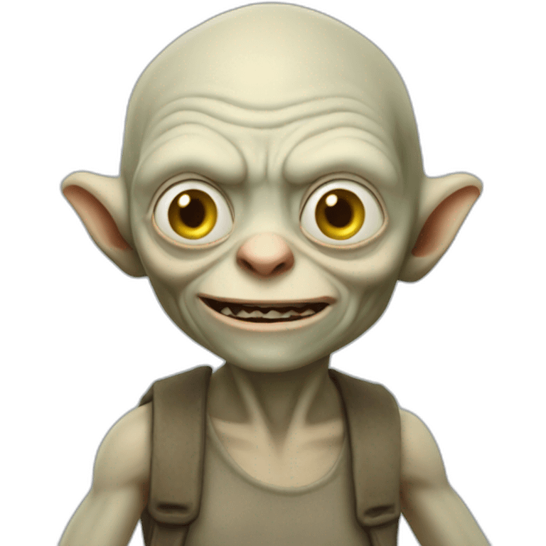 gollum going to work emoji