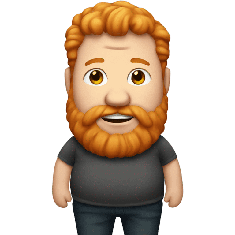 fat ginger man  emoji