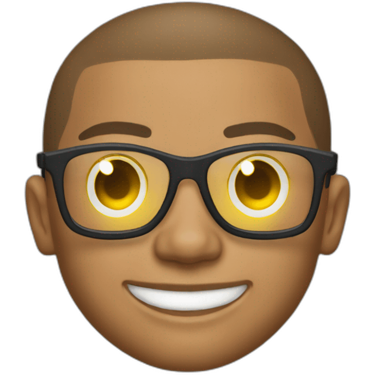 Mbappe qui a des lunettes de soleil emoji