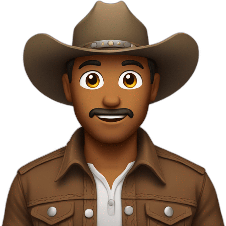 with cowboy emoji