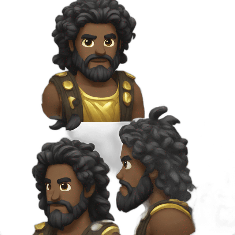 black zeus emoji