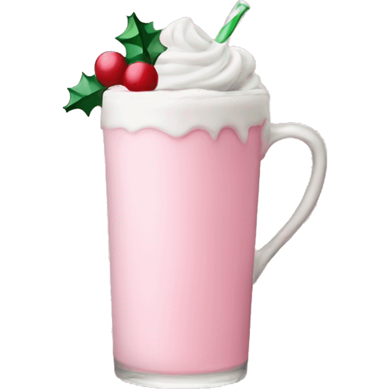 pastel pink christmas christmas drink emoji