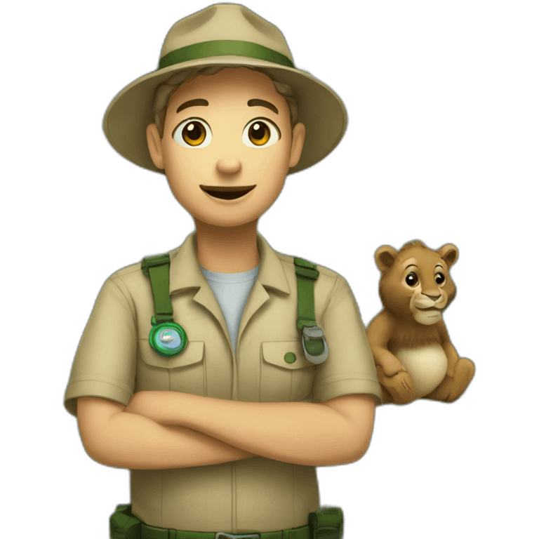 a zoo keeper emoji