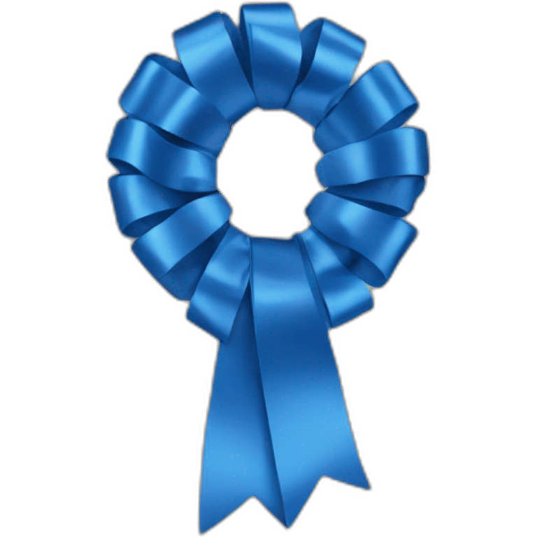 blue ribbon emoji