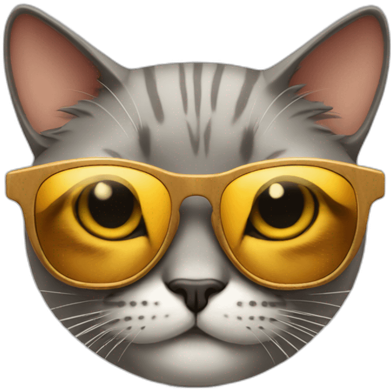 smirking cat wearing sunglasses emoji