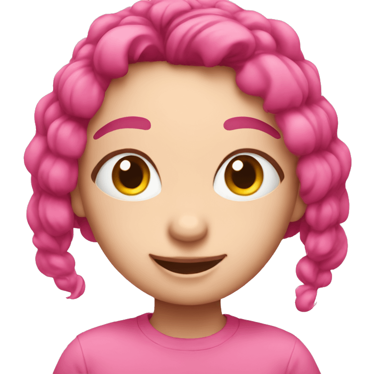 Cute pink emoji emoji