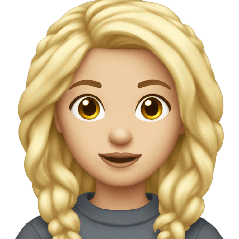 2 blonde Mädchen  emoji