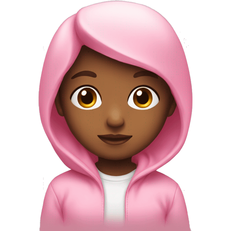 A baby pink  emoji