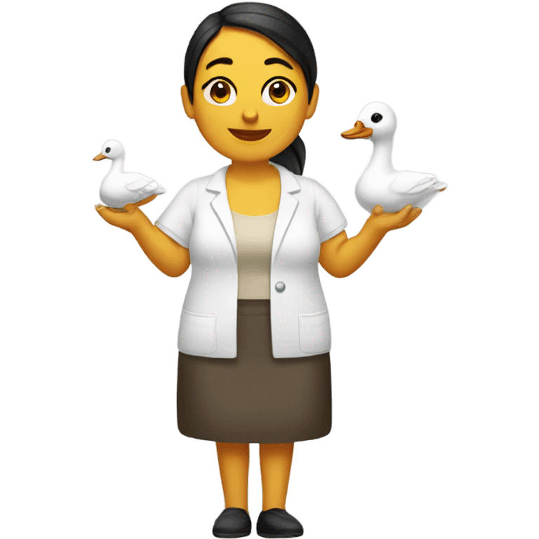 Goose masseuse emoji