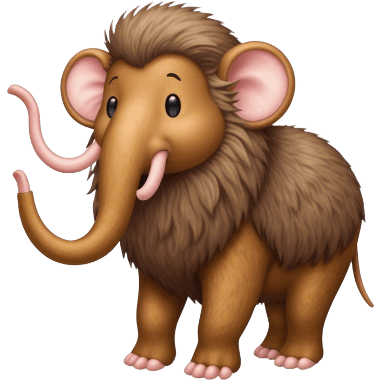 Wooly mouse riding in a wooly mammoth emoji