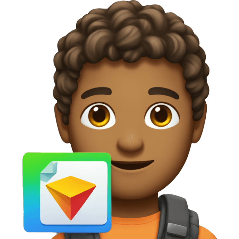 jeet holding google play card emoji