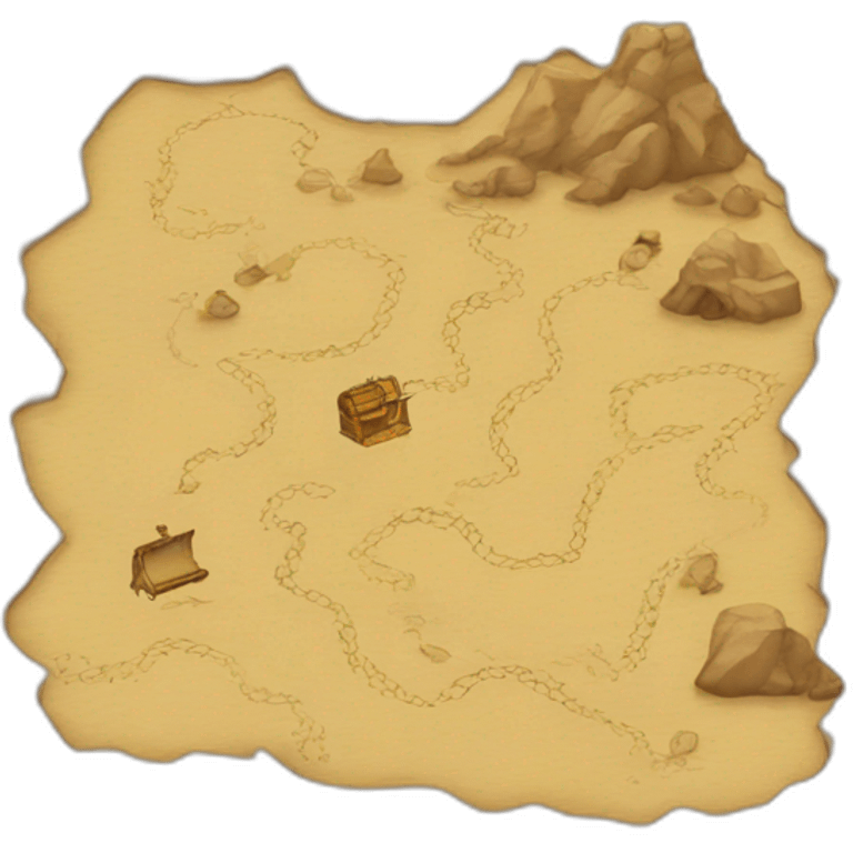 treasure map emoji